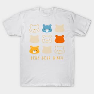 Bear Bear Bingo Cartoon Illustration T-Shirt